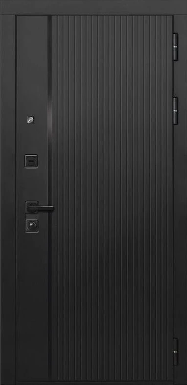 Входная дверь ДвериПРО L-45 СБ-3 листв. бел. (21 беленый дуб) DPRO200597 внешняя сторона